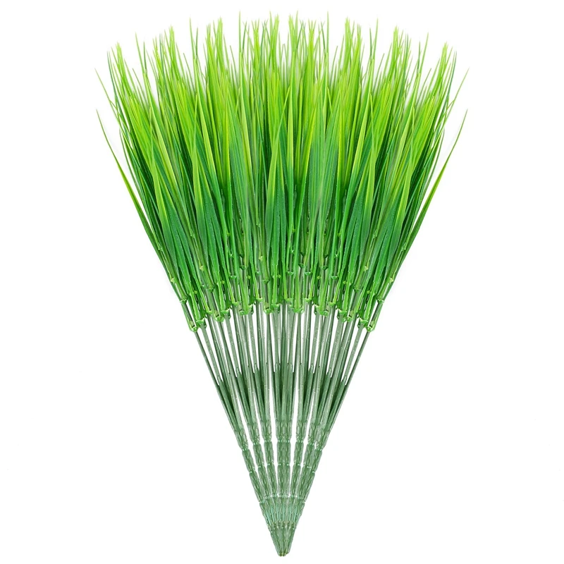 

Искусственные растения для улицы 8 шт., Искусственные пластиковые зеленые кустарники, пшеничная трава, уличная оконная коробка, веранда, подвесная фотография