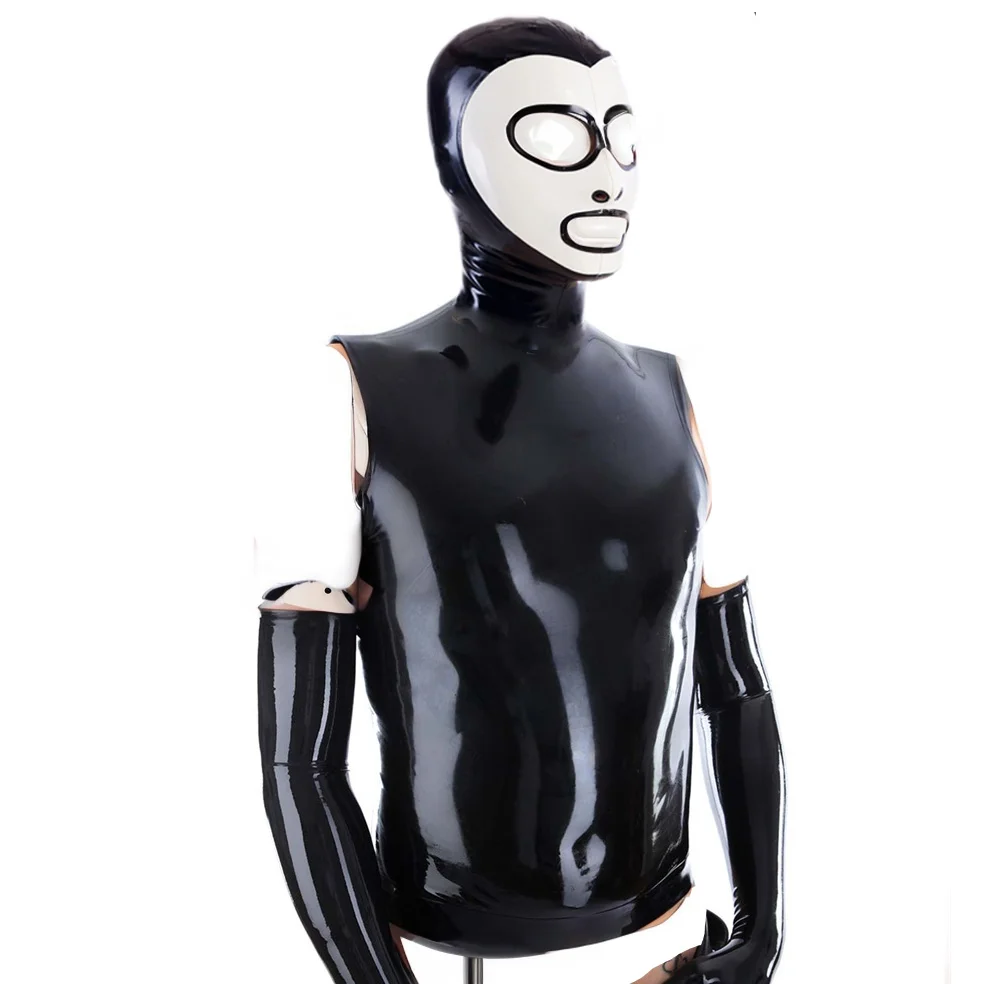 eurocat Male Latex Hood Rubber Fetish Wear Cosplay catsuits FOX MASK main image 1