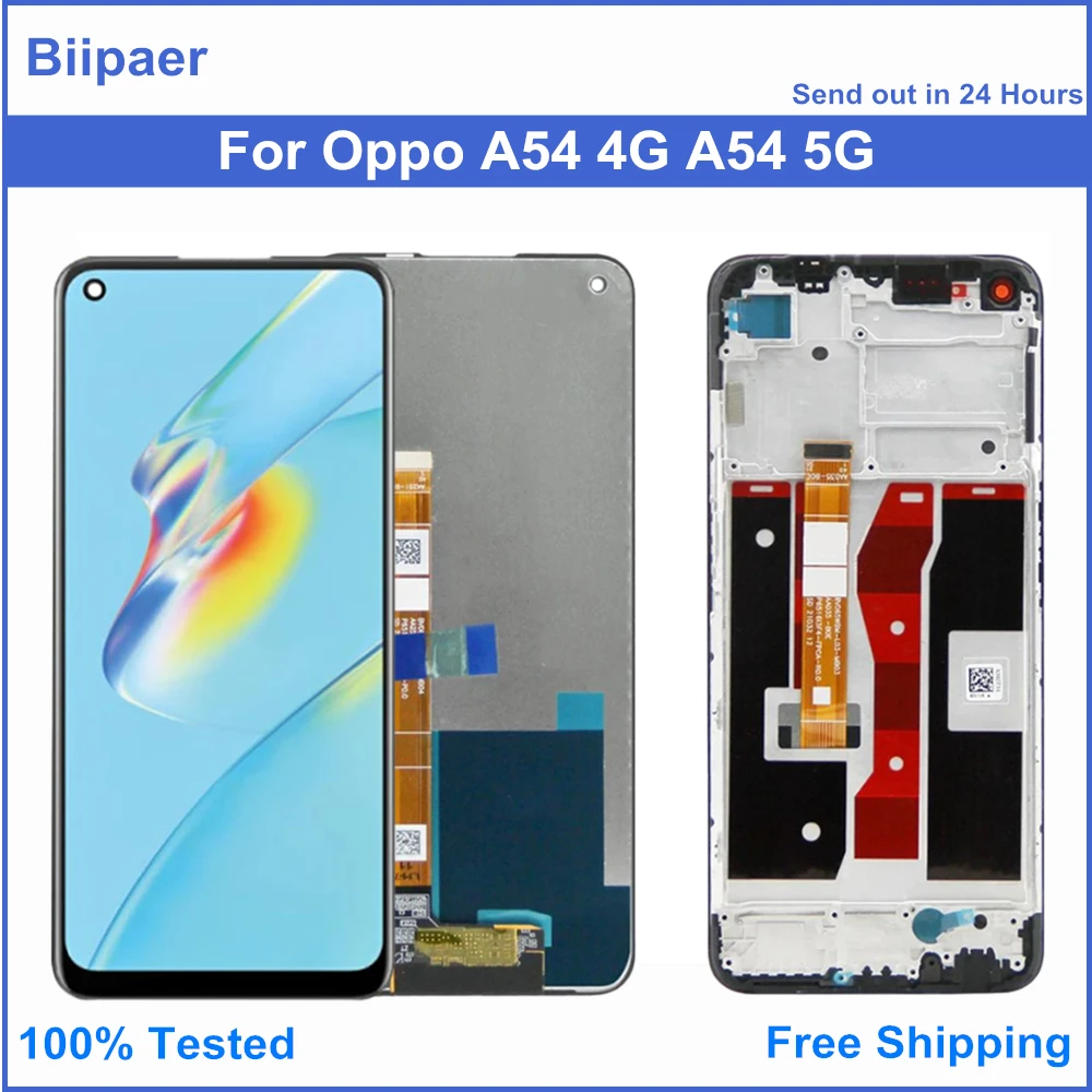 

Lcd Display Touch Screen Digitizer Assembly with Frame for Oppo A54 5G CPH2195 OPG02 OEM Display for Oppo A54 4G CPH2239