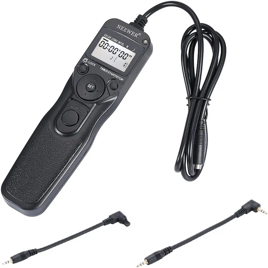 Cavo Di Controllo Remoto Del Timer Di Rilascio Dell'Otturatore Neewer Per Canon Eos 550D/Rebel T2I, 450D/Xsi, 400D/Xti, 350D/Xt, 300D, 60D, 600D