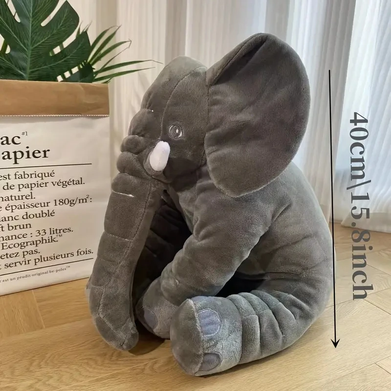 1pc Elephant Design Pet Grinding Teeth Plush Toy Durable Chew Toy ForDog Interactive Supply 4