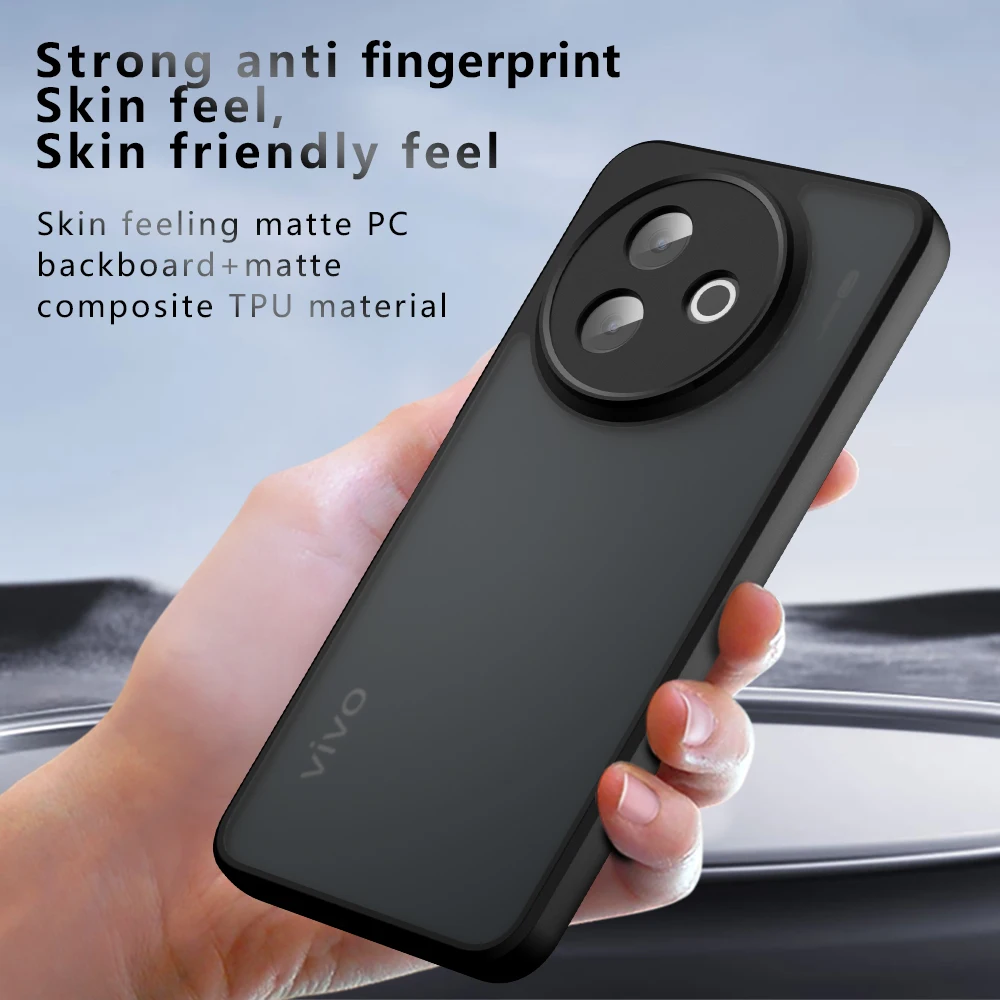 Luxury Armor Frosted Acrylic Clear Back Case with Shockproof Bumper