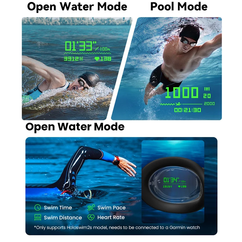 Holoswim 2S AR Smart Swim Goggles Anti-Fog Swimming Goggles