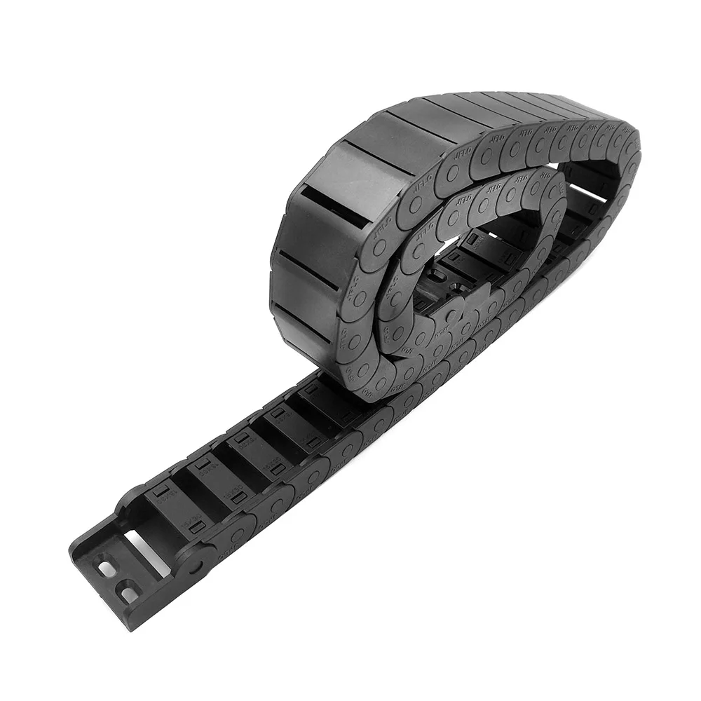 JFLO 1 Meter 15 Series Drag Chain Wire Carrier Cable Holder Protection Towline For CNC Tools Semi-enclosed Type Interior Opening