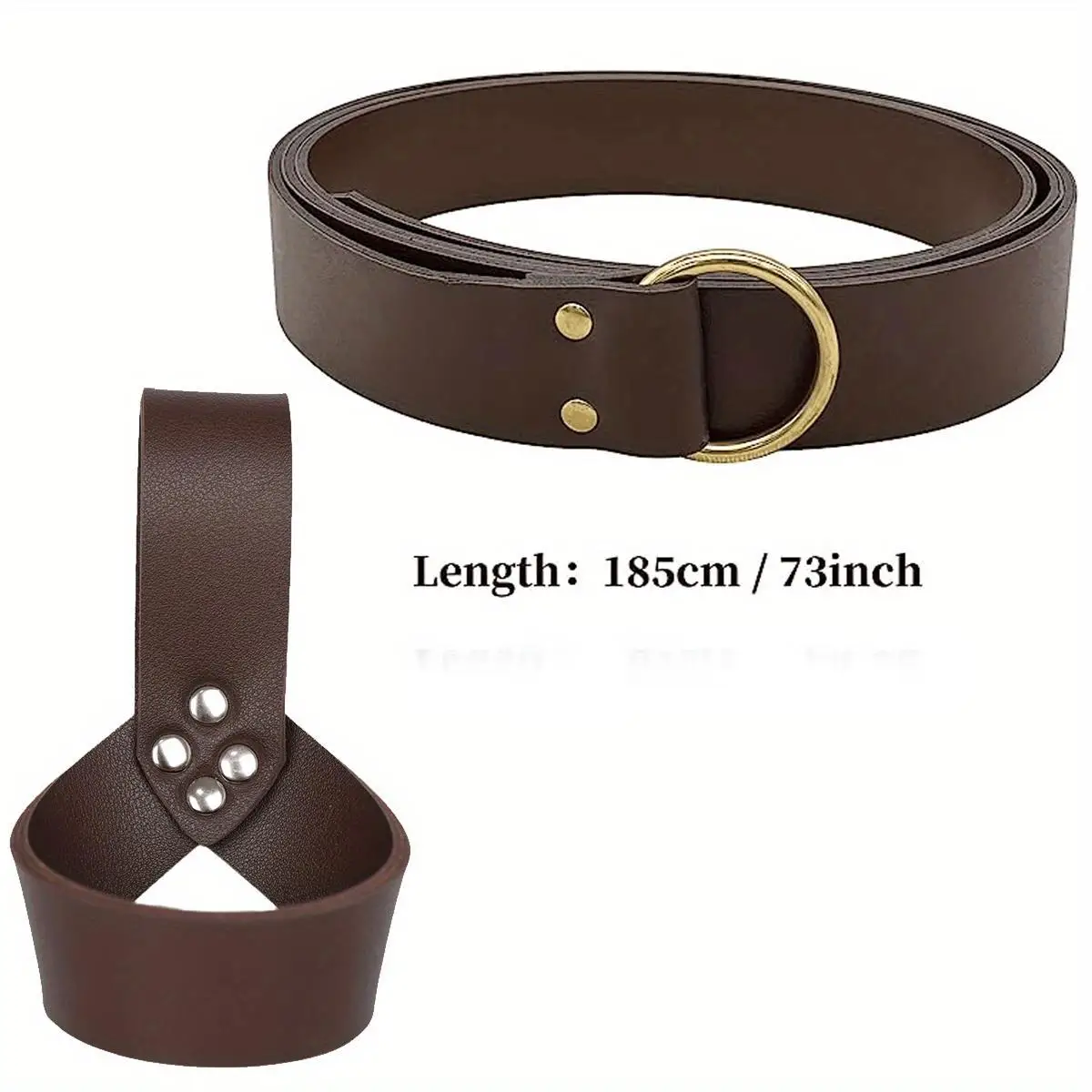 Mittelalterliches PU-Leder Schwert Dolch Holster Rapier Scheide Halter Wikinger Ritter Assassin Krieger Piraten Kostüm Cosplay Requisiten – Detail 1