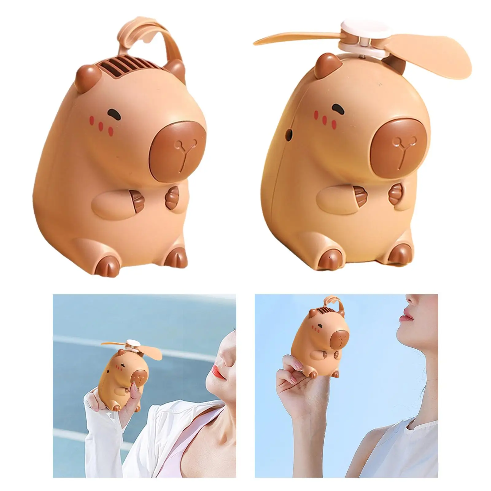 Portable Neck Hanging Fan Personal Fan Cooling Fan Hands Free for Kids Girls