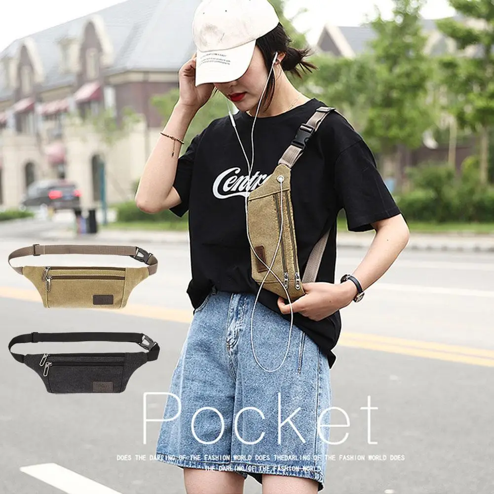 

Sports Canvas Waistpack Waterproof Thickening Anti Leisure Elastic Theft Belt Invisible Ultra Strap Outdoor Pack Adjustable L9U1