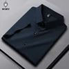 New Men's Business Casual Short Sleeved Solid Color Shirt Wrinkle Resistant Wrinkle Free Comfortable All Season Versatile Top 6