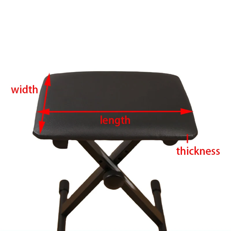 Description Picture 2 of itemElastic Ottoman Cover Rectangle All-inclusive Stool Covers Piano Bench Seat Covers Anti-dirty Removable Home Decor Chair Cover