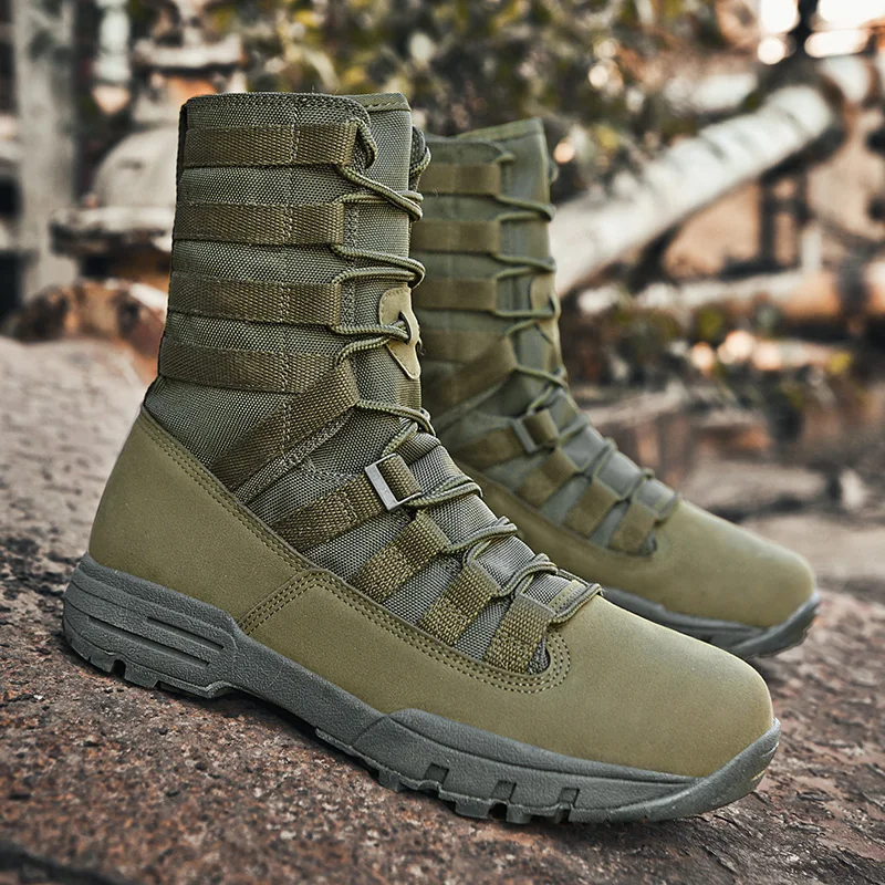 Men Military Tactical Boots Waterproof Hiking Camouflage Combat Field Boot Non-Slip Man Outdoor Desert Botas Zapatillas Hombre