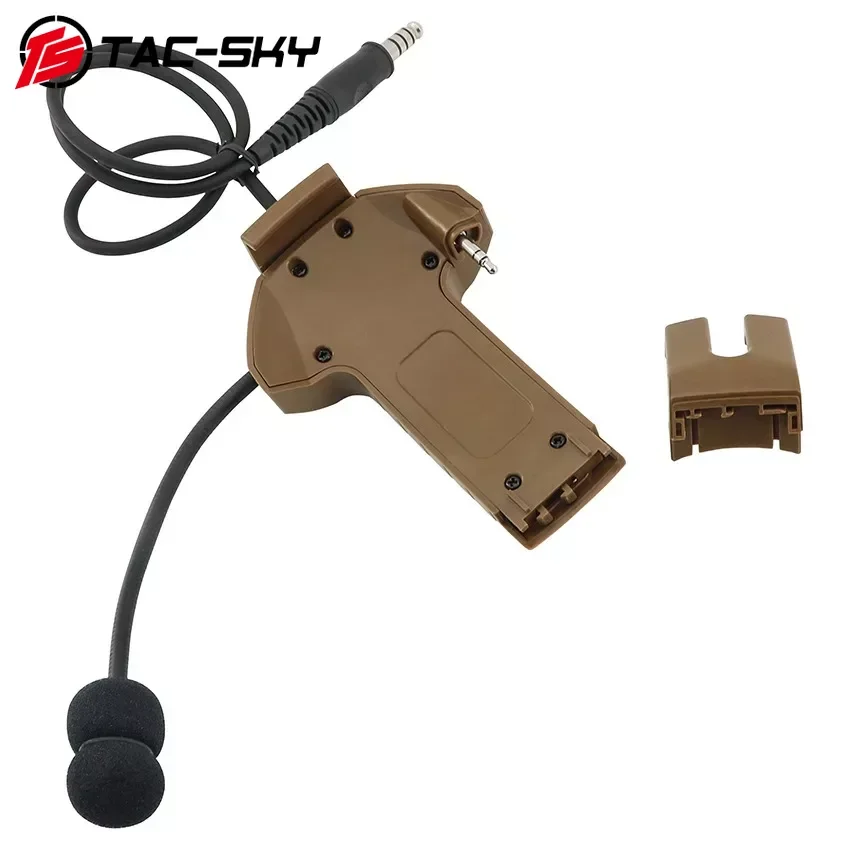 2023 New Tactical Headset External Microphone Kit Adapter with Tactical U94 PTT for Walker's Razor Electronic Shooting Earmuffs