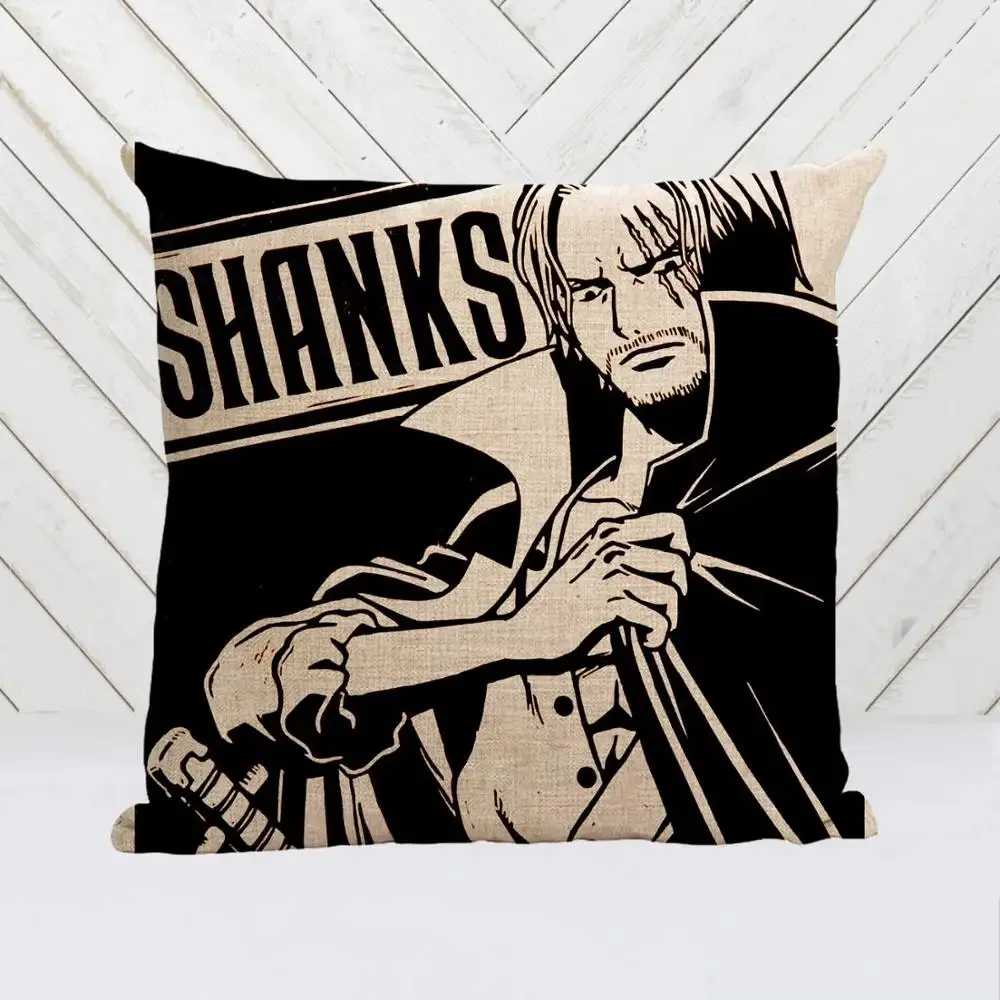 thumbnail image 1 of Venta caliente popular Anime ONE PIECE Luffy Ace Zoro estilo lindo tiro cuadrado funda de almohada creativa personalizada única funda de almohada, 1 of 5