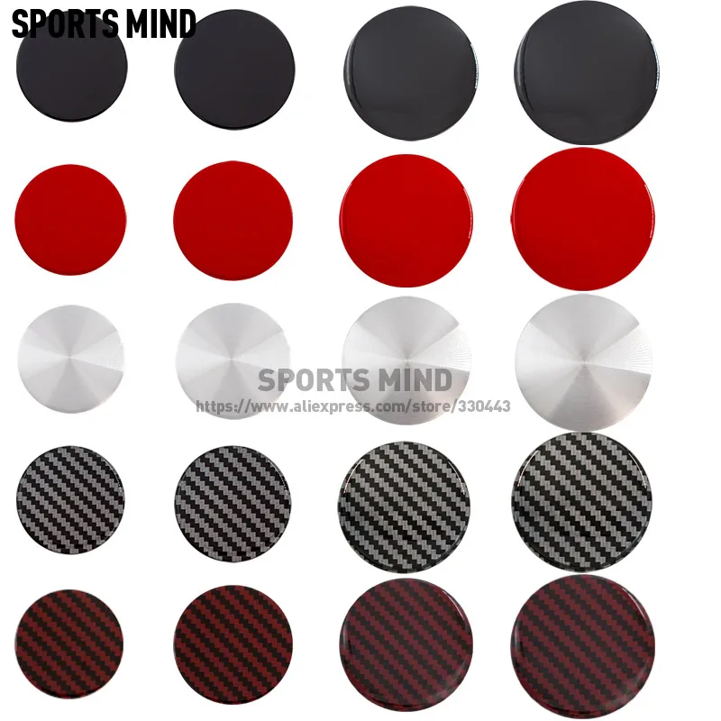 4pcs/lot 45mm 50mm 56mm 65mm Car Wheel Center Cap Blank Sticker Carbon