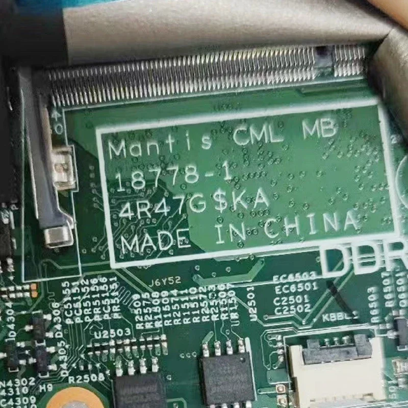 18778-1 For Dell Inspiron 5490 5498 5590 5598 Laptop Motherboard CPU:I3-10110U/I5-10210U GPU:MX250 2GB RAM-4GB DDR4 100% Work 5 18778-1 For Dell Inspiron 5490 5498 5590 5598 Laptop Motherboard CPU:I3-10110U/I5-10210U GPU:MX250 2GB RAM-4GB DDR4 100% Work - Image 3