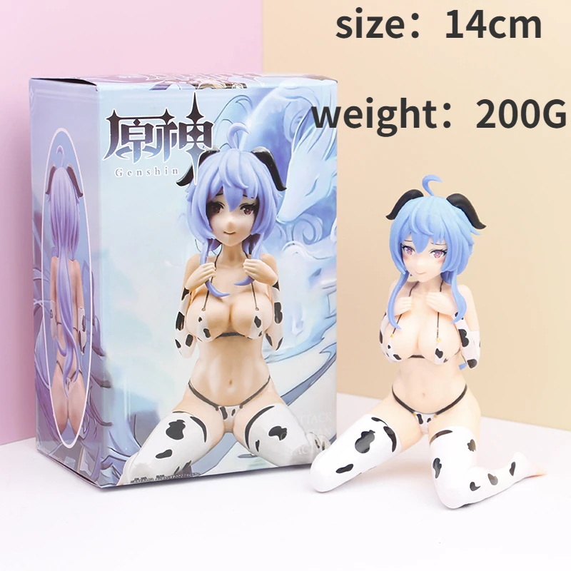 

Экшн-фигурка девушки Genshin Impact Sexy Girl Paimon GanYu, модель, украшение для автомобиля, игрушечная фигурка, коллекционный подарок