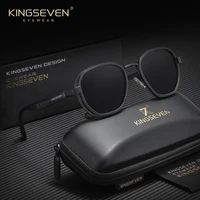 KINGSEVEN Polarized Small Frame Round Steampunk Sunglasses Women Men Sun Glasses For Driving Eyewear UV400 Shades
