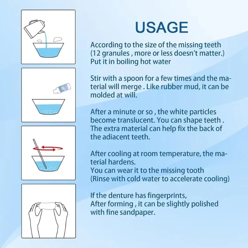 30ml Gaps False Tooth Solid Gel Adhesive Fake Teeth and Temporary Tooth Repair Moldable Teeth Dental Supplies Beauty Tool 2025