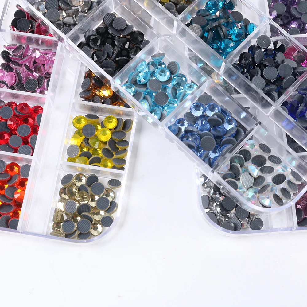 Mix Size Hot Fix Rhinestone Kit 45 Colors 6 Sizes Glass Crystal Iron on  Rhinestone Box Set for Garment Clothing Accessories - AliExpress