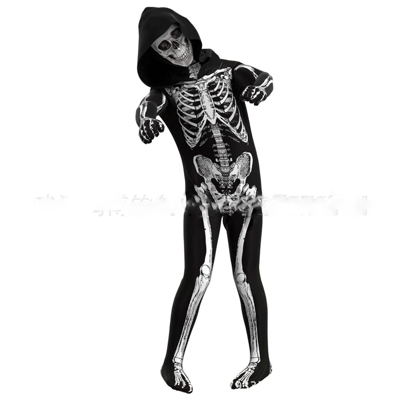 Wolk toon Mand Halloween Kostuum Vader Zoon Kids Cosplay Schedel Een Stuk Panty Schedel  Skelet Spook Kleding Horror Kleding Kostuums 2022 Nieuwe| | - AliExpress