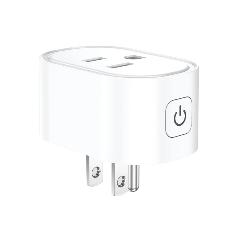 

16A Intelligent Plug With Remote & Voice Control Homes Wifi Outlet Socket US Standard Plug 3Pin Adapter No Hub Require