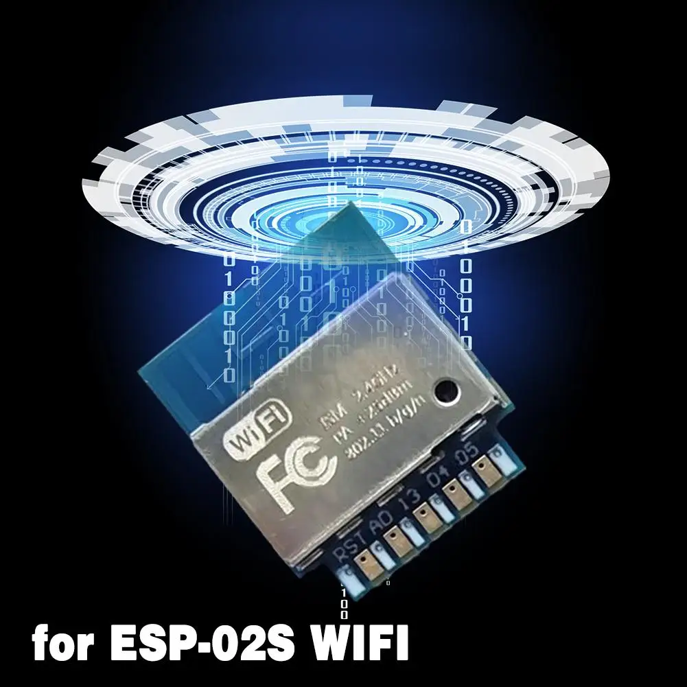S8c7d038cdf264ae58b155bf547da0e105 3 szt. Dla ESP-02S szeregowego bezprzewodowego 2.4G modułu Wifi Transceiver dla inteligentnego domu przemysłowego IoT 1Mbit kompatybilny ESP8266 esp2 S 02S
