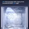 Portable Countertop Dishwasher with 5L Water Tank, Mini Dishwasher with 14.6” Ultra-Narrow Design, 9 Programs, 24H White 6