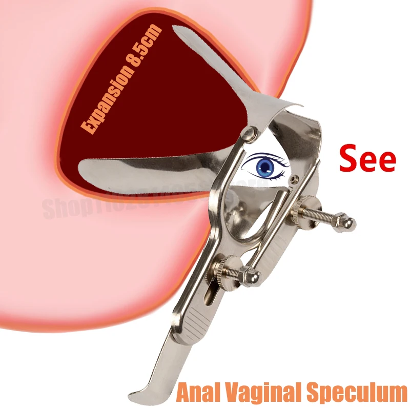 Dilatatore Vaginale Anale In Acciaio Inossidabile Medico Speculum Vaginale Specchio Ano Dilatatore Figa Anale Sm Giocattoli Donna Butts Dispositivo Di