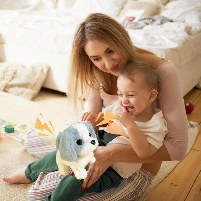 Barking Dog Toys for Kids Walking Dog Cat Electronic Pet Barking Dog Companion Animal Electric Pets Battery Operated Tail 4