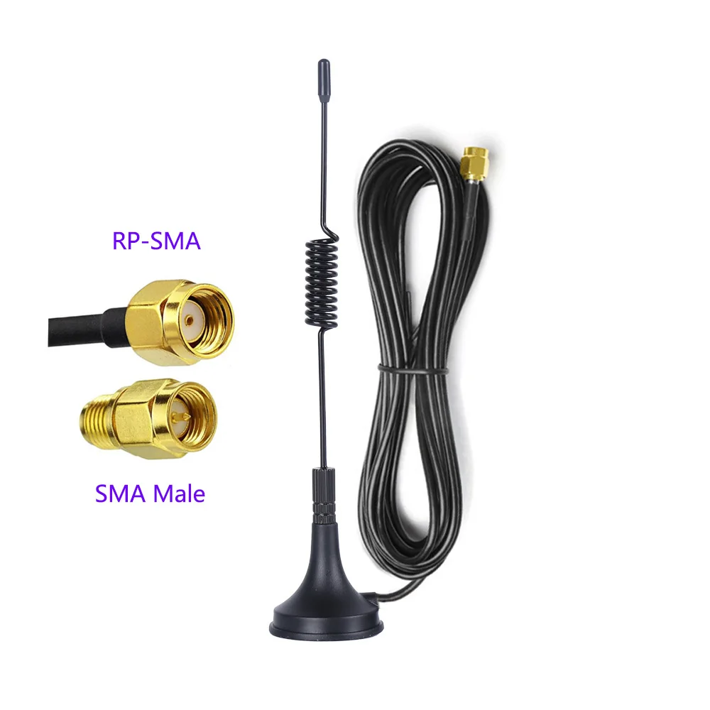 433MHz Remote Monitoring Equipment Antenna 7dBi SMA Male Antenna Video Monitoring LORA IoT Disk External Antenna hanlinyue ebook reader bluetooth page turner remote control jitterbug short video photo short video page turn remote photo vid