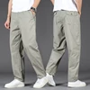New Cargo Pants Men's Loose Straight Oversize Clothing Solid Grey Versatile Work Wear Black Joggers Cotton Casual Male Trousers 2