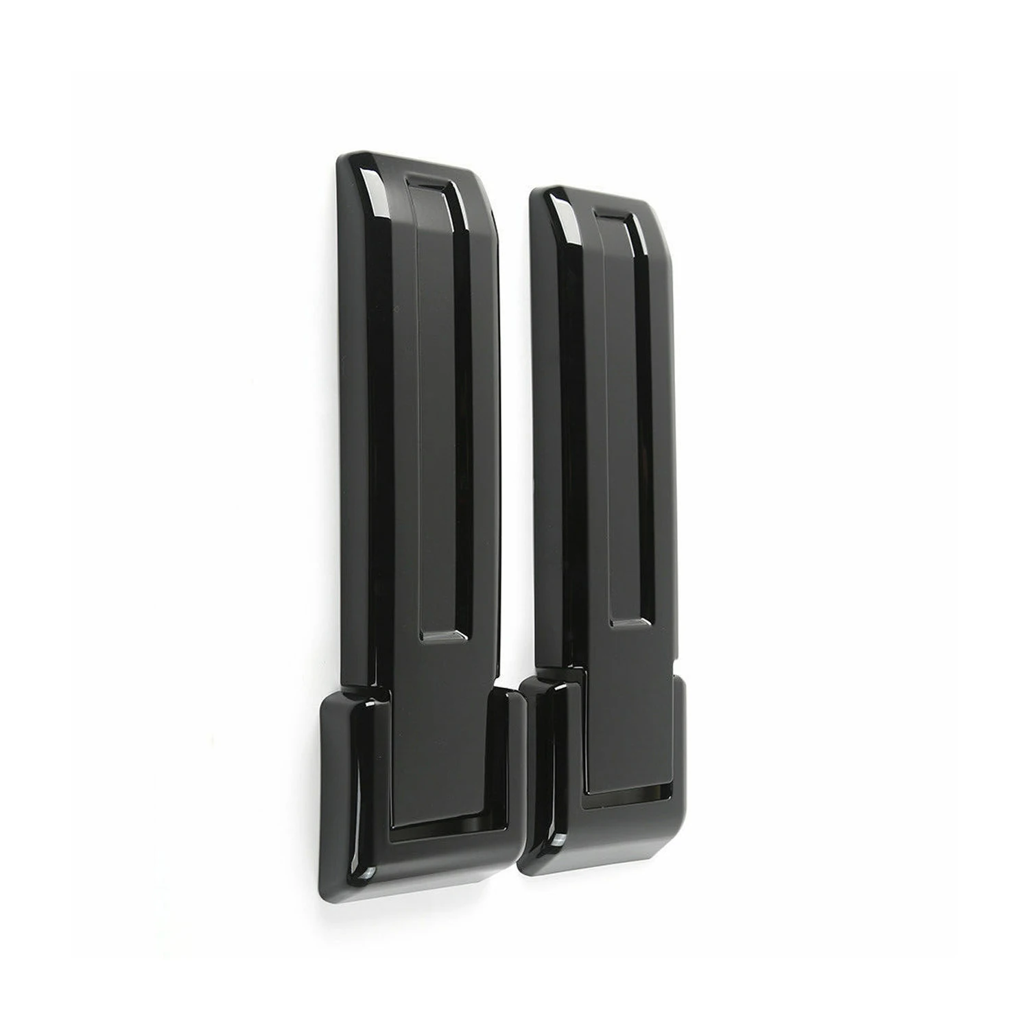 2PCS Car Rear Black Tailgate Hinge Cover FOR Jeep Wrangler JK Jku 2007-2017 Spare Tire Holder Hinge Decoration Cover Trim