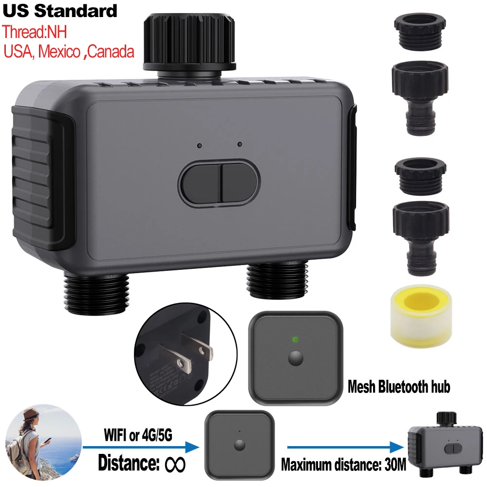 Luocute Smart Sprinkler Timer, WiFi Garden Water Controller, Automate