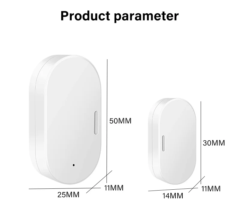 Tuya Door Window Sensor Zigbee Smart Home Security Detector Alarm Real Time Voice Control Work with Alexa Google Home Smart Life emergency call button for elderly