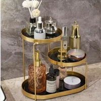 Makeup Organizer Bathroom Storage Shelf Storage Box Makeup Brush Holder Toilet Desktop Cosmetic Storage Shelf Dresser Organizer 1