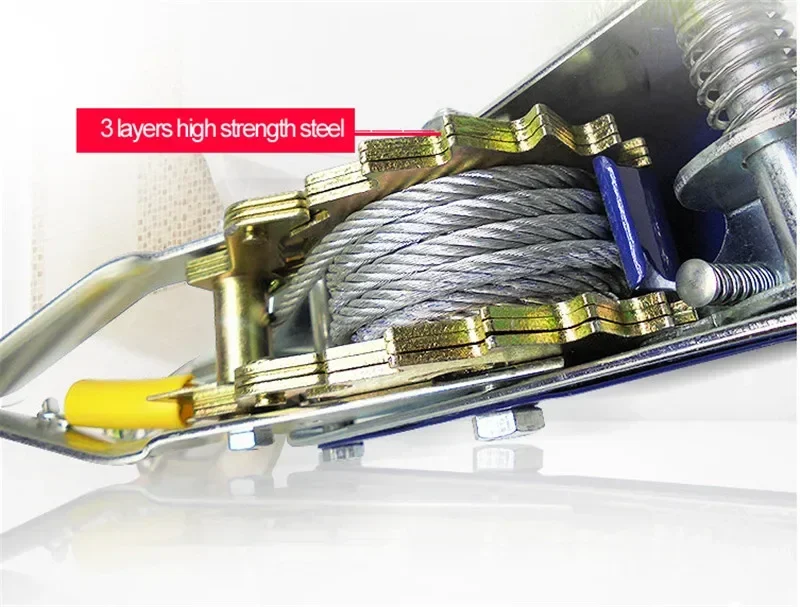 Use for heavy lifting,goods tied more tightly Portable Manual tensioner Don't need power Steel wire lifting tools 1 Ton to 4 Ton