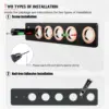Suitable For Dyson hair dryer bracket, punching free hanging rack, bathroom wall mounted storage rack, hair dryer storage rack 3