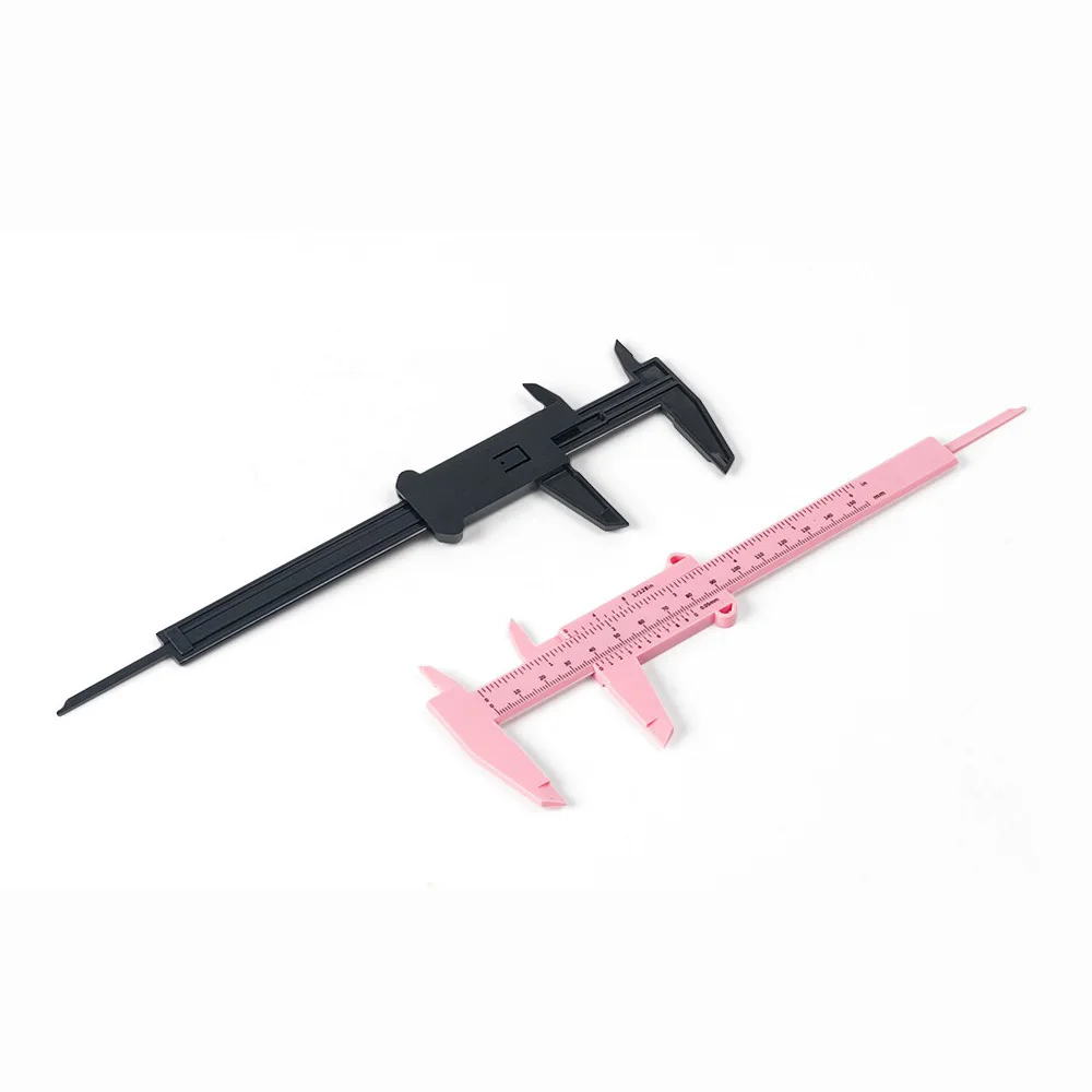 Eyebrow Measuring Tools 3 Colors Microblading Ruler 150MM Eyebrow Positioning Measuring Vernier Tattoo Caliper Ruler For Permanent Beginner Makeup Tools