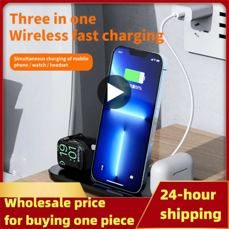 

Docking Ladestation Mobile Phone Charging Stand Foldable Charger Dock Stand Station For 13 12 /airpod 3/iwatch Usb