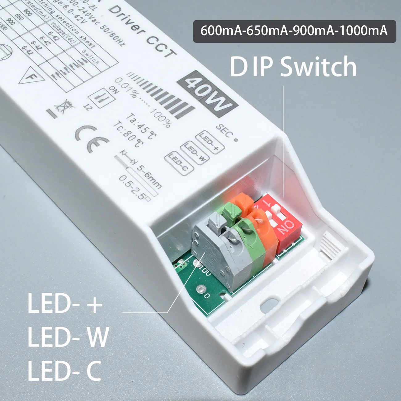 Selectable Current 40W Zigbee LED Driver 600mA 900mA 1000mA Tuya 12W Light Smart Power Supply DIP Switch 130mA 180mA 250mA 280mA