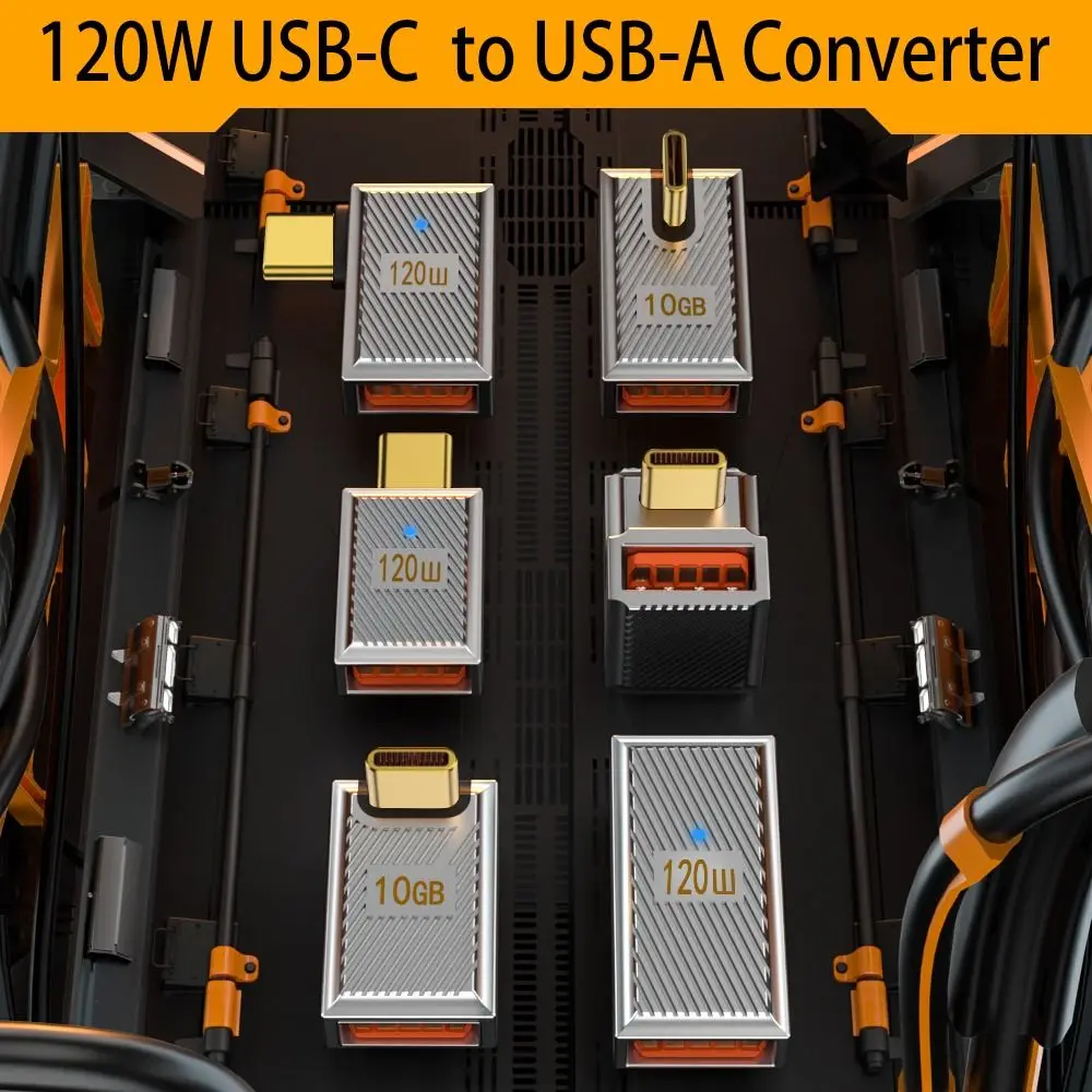 

Адаптер OTG для быстрой зарядки, 120 Вт, Type-c в USB, 10 Гбит/с