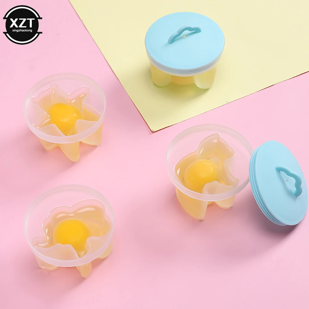 Egg Mold Cute Egg Boiler Mold Kitchen Egg Cooker Tools With Lid Brush Home Tools 
