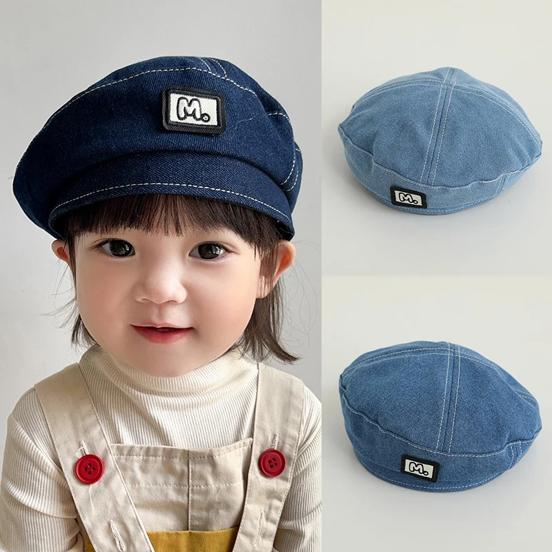 Winter Kids Beret Hat For Girl And Boy Children Cowboy Caps Clothes For Newborn Photography Props Child Hat Korean-style 3-8Y