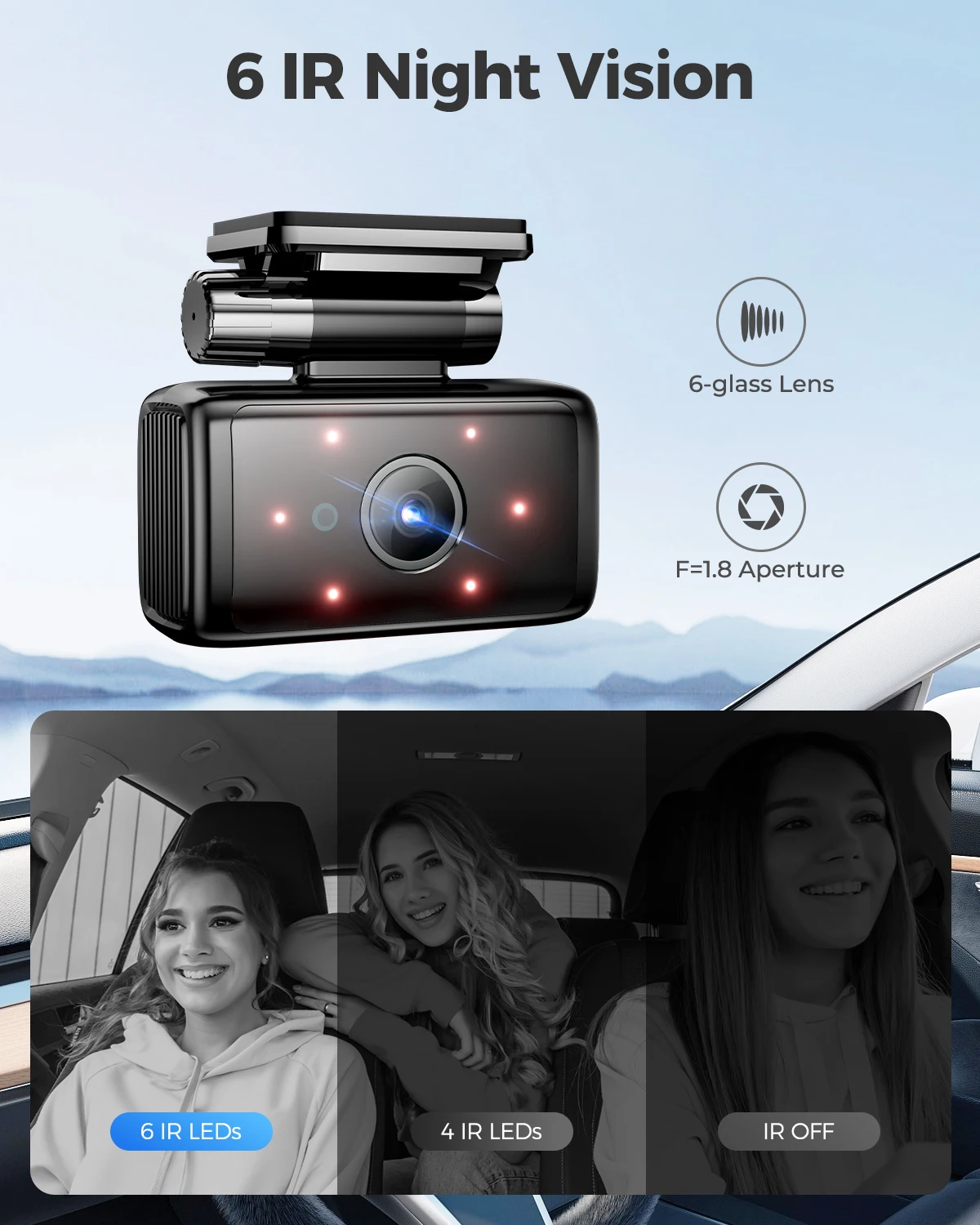 AZDOME M560 Auto-DVR 4K + 1080P + 1080P 3-Kanal-Dashcam 4