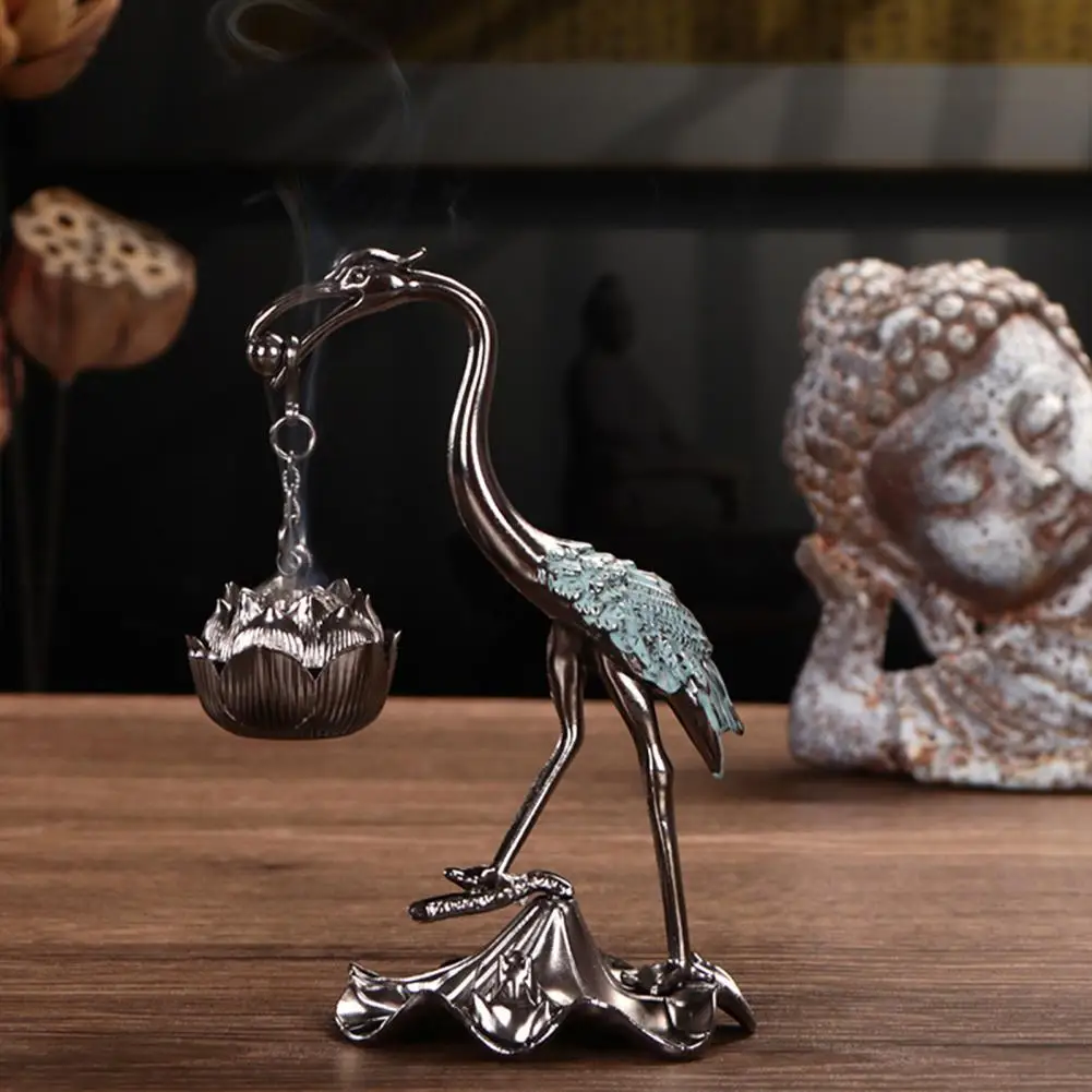 

Furnace with Fine Workmanship Decorative Practical Metal Furnace Artistic Lotus Incense Burners Exquisite Metal Design for Home