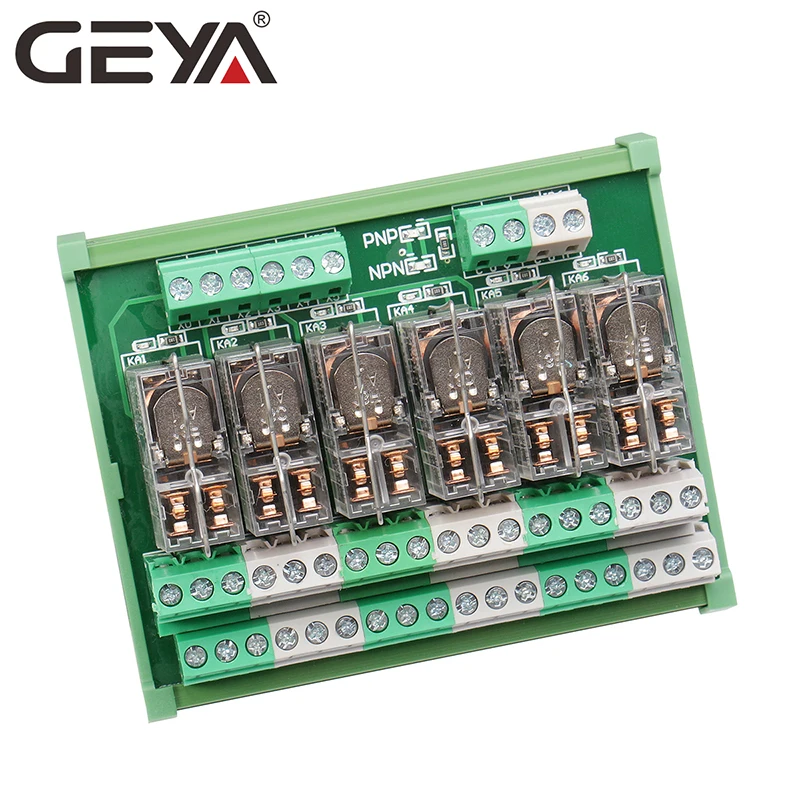 Módulo De Relés Omron GEYA 8 Canales 2NO+2NC - Para PLC, 12V/24V AC/DC, ¡nuevo Y Sellado!