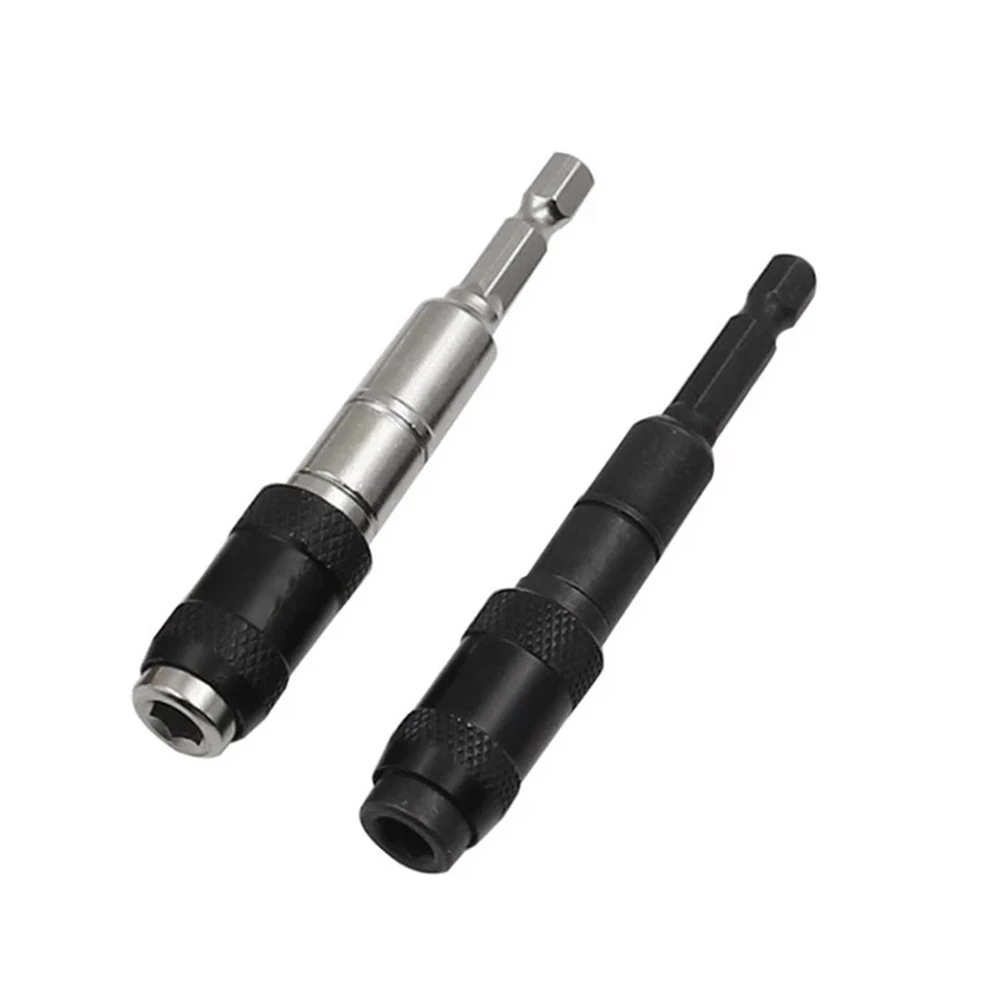 

2pcs 1/4 " Magnetic Hex Shank Screwdriver Drill Bit Holder Extension Rod 0-20° Quick Change Drive Guide Bits Hand Tools