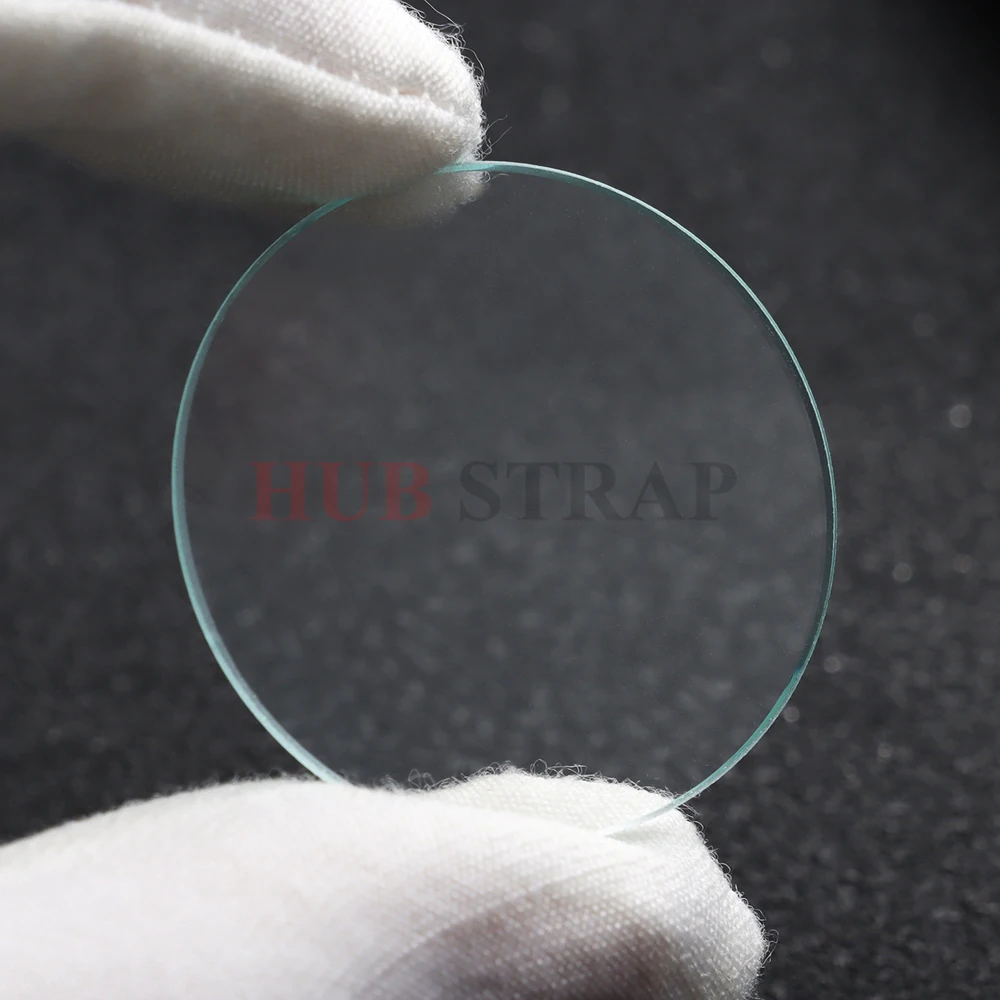 Transparent Crystal Watch Glass Replacement - Flat, Various Thickness & Diameters