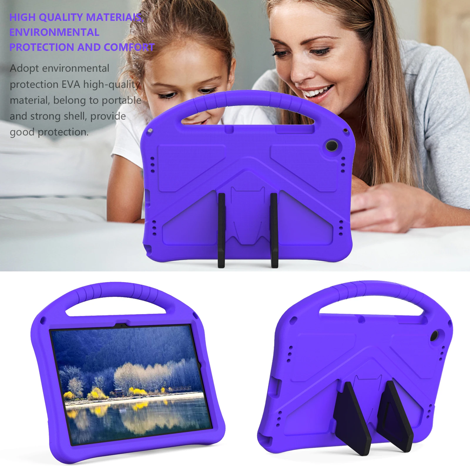 Kids Case for Samsung Galaxy Tab A9 Plus (11 Inch) Anti-Fall Shockproof Stand Hand-Held for Samsung Galaxy Tab A9+ 11.0\