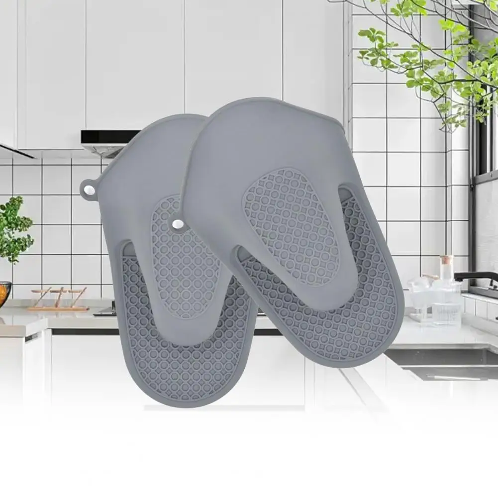 1 Pc Thickened Anti-scalding Microwave Mitten Silicone Household Kitchen Silicone Baking Accessories silicone oven mitts kitchen gloves silicone oven gloves silicone oven protector