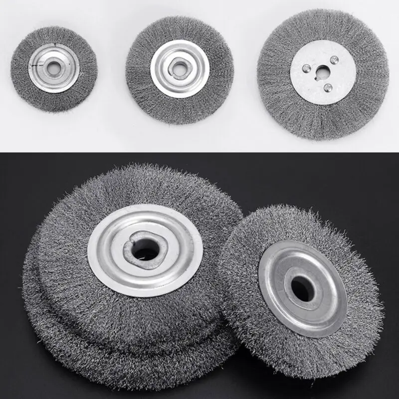 

Wire Wheel Brush, 75mm OD, 25mm ID, Durable Stainless Steel Material, Perfect for Rust, Scale, and Dirt Cleaning